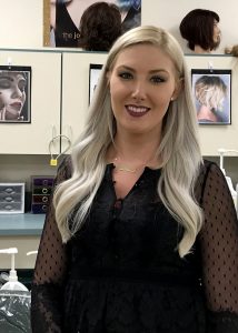 Kayla in the classroom