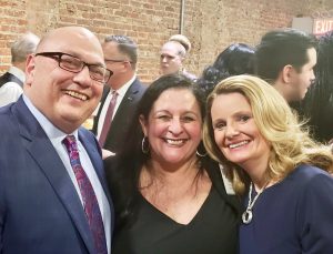 Capital Region BOCES Administrators Joseph Dragone and Anita Murphy pose with New York State Education Commissioner Shannon Tahoe.