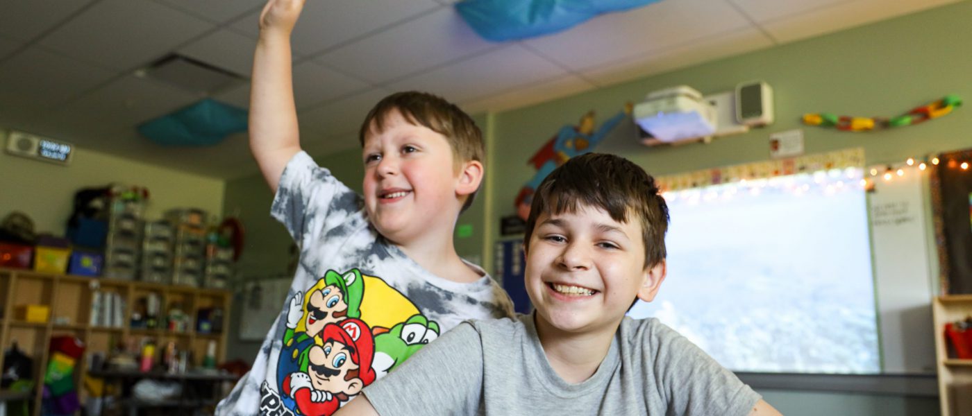 Students from Airline Drive Academy's Big Buddy/Little Buddy Program.