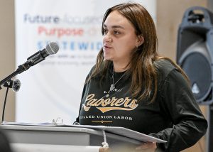 Student speaks