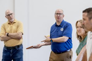 A guest gets animated