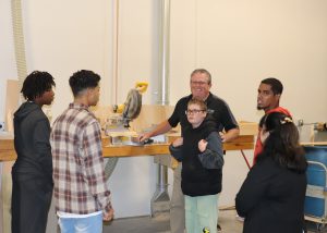 Students and teacher