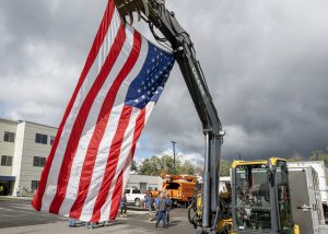 Flag on display