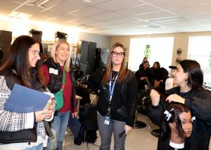 Counselor and student