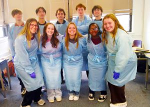 Group pic of students in scrubs