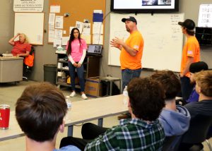 Business people talking