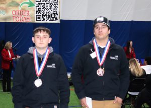 2 students with medals