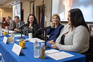 A photo of panelist at the Student Board of Education Member Training.